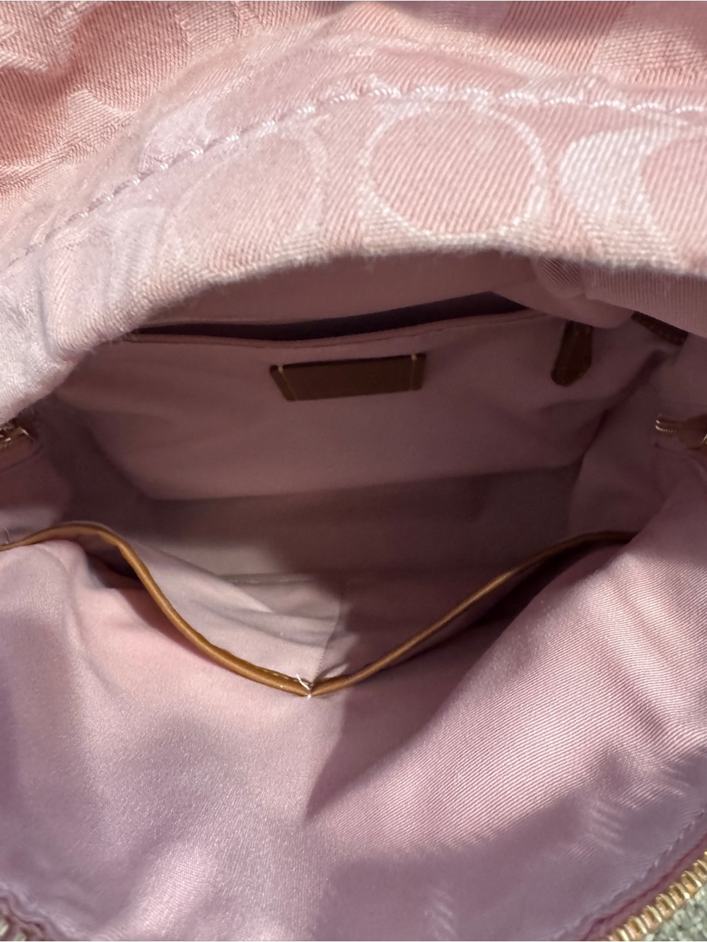 Pink Coach Denim Backpack - Picture 8 of 12